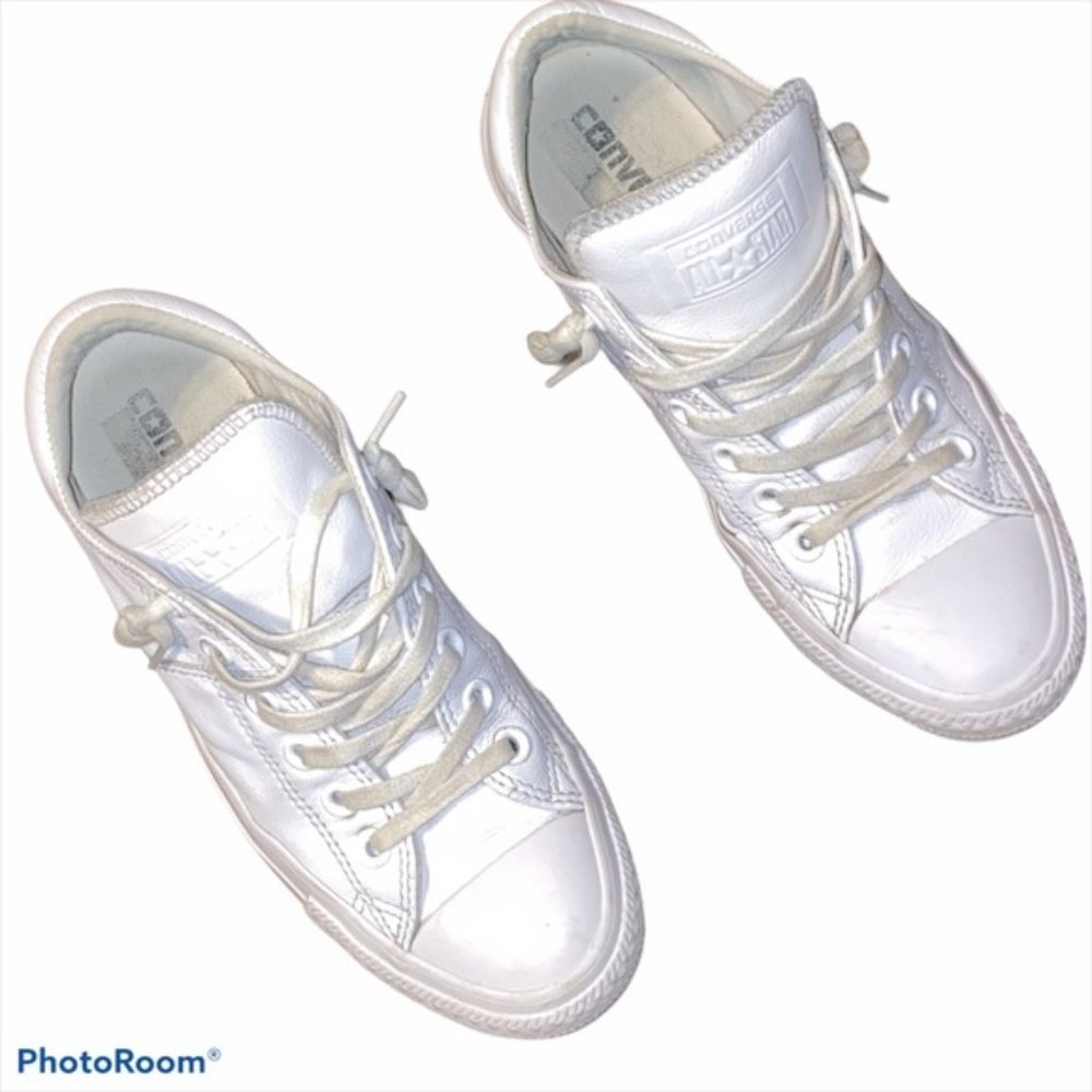 CONVERSE White Leather Sneakers